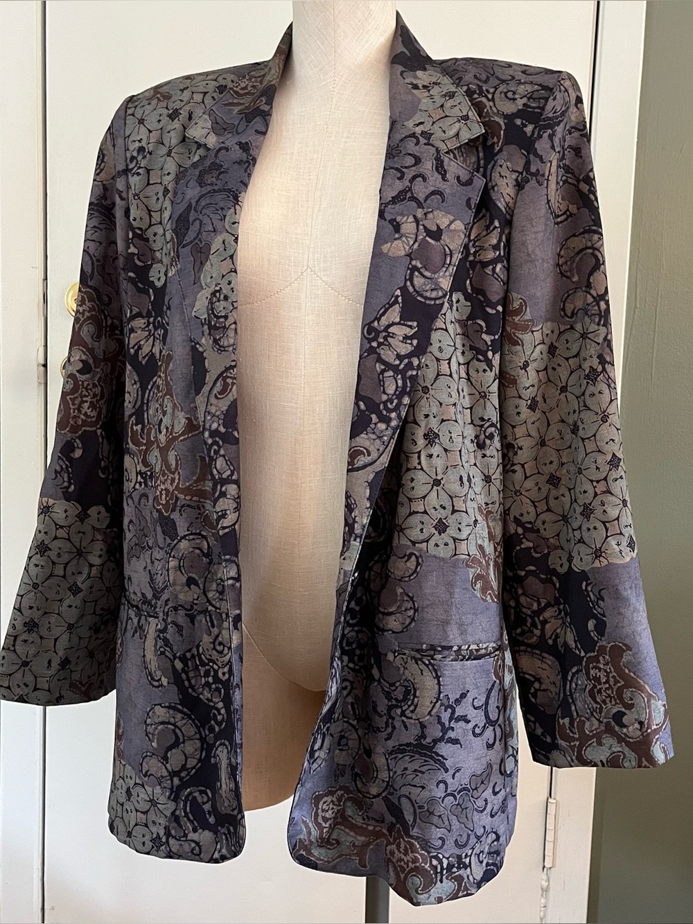 Vintage Women’s Blazer Toni Garment For C.C. Magic 1980s Size L Shoulder Pads